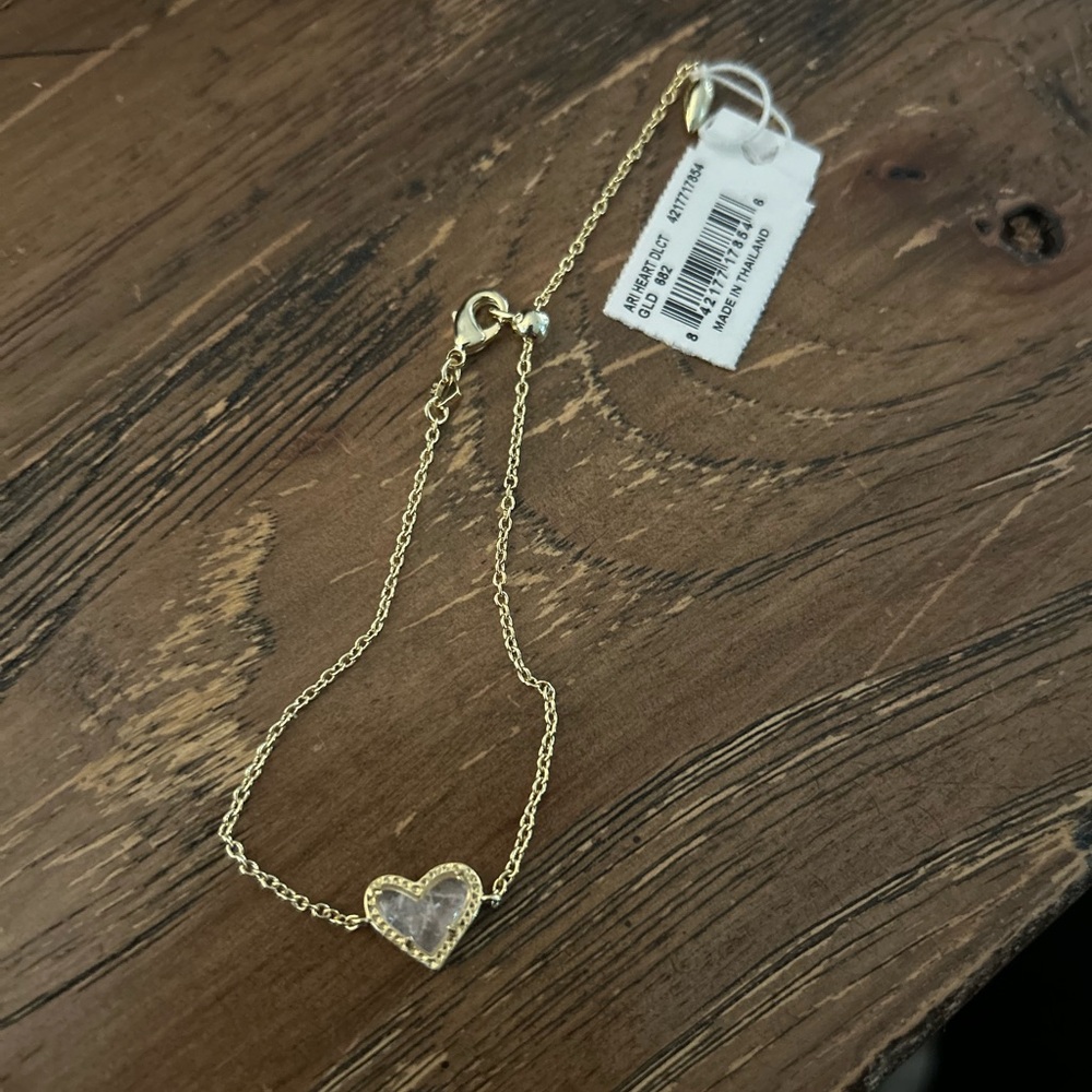NWT Kendra Scott dainty heart bracelet